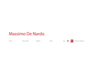 Tablet Screenshot of massimodenardo.it